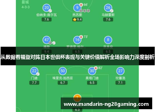 从数据看福登对阵日本世俱杯表现与关键价值解析全场影响力深度剖析